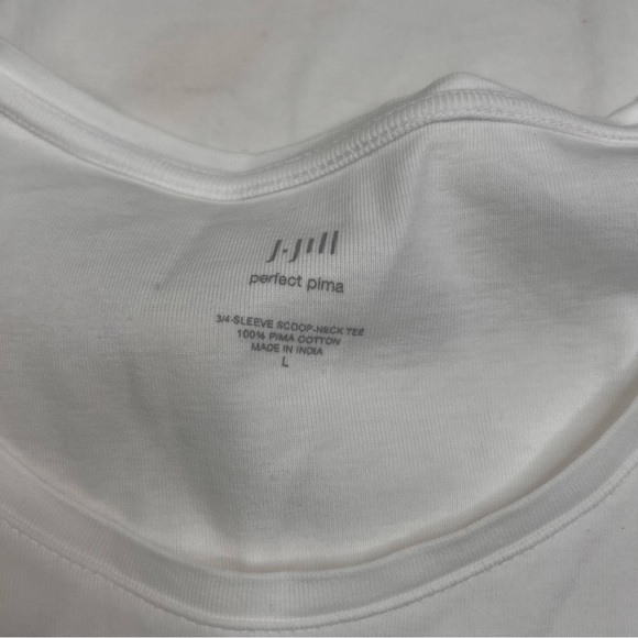 Bundle 4 J. Jill Shirt Pima Crew Neck Mix Long Sleeve Tee Women’s Large L150123 - Picture 3 of 10